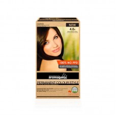 Aromaganic 天然有机草本染发膏染发剂 4.0N-中度棕色（安全无毒 不含PPD）